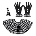 Widmann Harlequin Svart Hvit Tilbehørssett One-size 29342