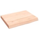 vidaXL Vegghylle 40x30x4 cm ubehandlet heltre eik