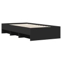  Sengeramme svart 75x190 cm konstruert tre 8721102857140