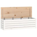 Putekasse hvit 109x36,5x33 cm heltre furu