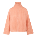 Majken Cardigan Nectarine XL Zip wool cardigan