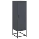  Highboard antrasitt 36x39x123 cm stål