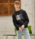 Hound Collegegenser   Black m. Trykk   Hound   8 år 128   Collegegenser   Svart
