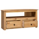vidaXL TV-hjørneskap 93x49x49 cm heltre furu Panama Range