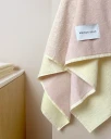 Maison Deux Gradient Butter Yellow Pink   Pink   70X 140CM