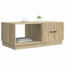  Kaffebord Sonoma eik 90 x 50 x 37 cm Konstruert tre