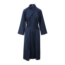 Garbo Dress Dark Navy XL LS satin dress with twist