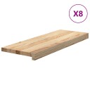  8 Stk Ubehandlet 70x25x2cm Heltre Eik