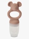 Nuuroo Lauge silicone fruit spout Woodrose/cobblestone 4 mdr.+ 2 pack
