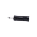 Adapter lydkontakt 6,3 mm Stereo Jack Hunn til 3,5 mm Stereo Jack