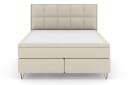 Select No 5 Komplett Sengepakke 180x200 Fast/Medium Watergel Beige/V formede Metallben