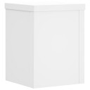  Plantestativer 2 stk hvit 15x15x20 cm konstruert tre