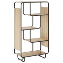 vidaXL Høyskap Sonoma eik 80 x 37,5 x 144 cm Konstruert tre