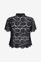 Zizzi   Skjorte caMonika S/S Lace   Svart