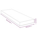 vidaXL Vegghylle 60x20x4 cm bambus
