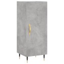 vidaXL Skjenk betonggrå 34,5x34x90 cm konstruert tre