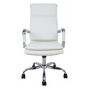 Kontorstol HOME4YOU Ultra 54,5x60x106,5-116,5 cm hvit - hvit