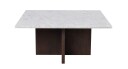 Rowico Home Brooksville sofabord Hvit marmor/bruk eik 90 x 90 cm Hvit