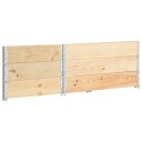 vidaXL Høybed 3 stk 80x120 cm heltre furu