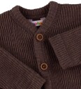 Joha Cardigan   Strikk   Ull   Mørkebrun   Joha   100   Cardigan