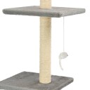 Vidaxl Kloretre Med Klorestolper I Sisal 260 cm Grå