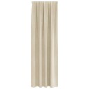  Gardiner med gardiner 2 pcs Krem 140 x 260 cm Fløyel