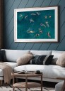Blue water swim Plakat Plakat / 70x100cm