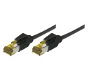 EXC Patch Cord RJ45 CAT.7 S/FTP Copper LSZH (Halogenfri) Snagless Black 1.50m