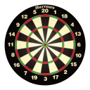 Harrows Darts World Champion Family Dart Game Dartboard Sort Grønn Rød Gult Bust 45,7 cm 18" 6 stykker