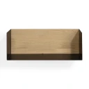 Ethnicraft U shelf 70x15 cm eik/sort metall