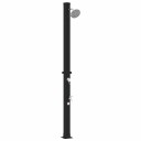 vidaXL SolDusj med dusjhode og kran 20 l PVC, ABS, Sinklegering Svart