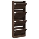  Skoskap brun eik 60x21x163,5 cm konstruert tre 8721012381452