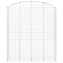 vidaXL Gabionkurv buet 200x50x220/240 cm galvanisert jern