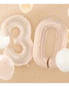 Tallet 3 Beige Stor Folieballong 72 cm