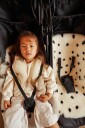 BINIBAMBA Sheepskin Sittepute Fixed Harness Dalmation