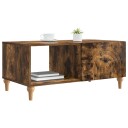  Kaffebord Røkt Eik 90 x 50 x 40 cm Konstruert tre