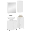 vidaXL Baderomsinnredningssett TULUM 4 pcs Høyglanset hvit