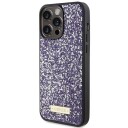 Guess Hardcase til iPhone 15 Pro 6,1" med Rhinestone og Metalllogo - Lilla