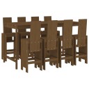  Hagebarsett 9 deler honningbrun heltre furu 3157790