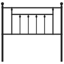  Sengegavl i metall svart 90 cm