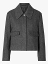 Selected Femme Henny Short Wool Jacket Grå 38