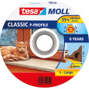 Tesa P-profil 100 m Tetningstape EPDM 9 x 5,5 mm Brun til Vinduer og Dører