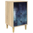 vidaXL Nattbordskap RAALTE Sonoma eik 36 x 33 x 60 cm Konstruert tre