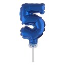 Tallballong Mini Blå   Tallet 5