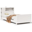  Sengeramme uten madrass hvit 75x190 cm heltre furu 3323675