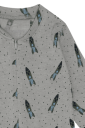 Hust & Claire Mocel Rocket ull/tencel heldress til barn forest fog 56