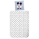 Mickey Mouse sengetøy   Stripete Mickey Mouse sengesett   100% bomullssengetøy