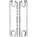 Stelrad radiator endelokksett T33 H500 Hvit