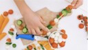 Kinderkitchen Børnekokkeknivsæt Grøn/Blå