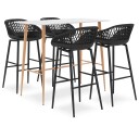  Barsett 5 deler hvit og svart 8720286172742